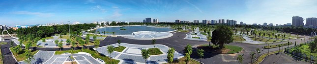 Mãn nhãn với công viên gần 100 tỷ sắp hoàn thiện chào mừng 20 năm thành lập quận Long Biên ảnh 15