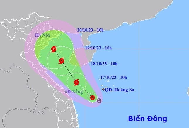 Vùng áp thấp mạnh lên thành áp thấp nhiệt đới, có thể mạnh thành bão ảnh 1