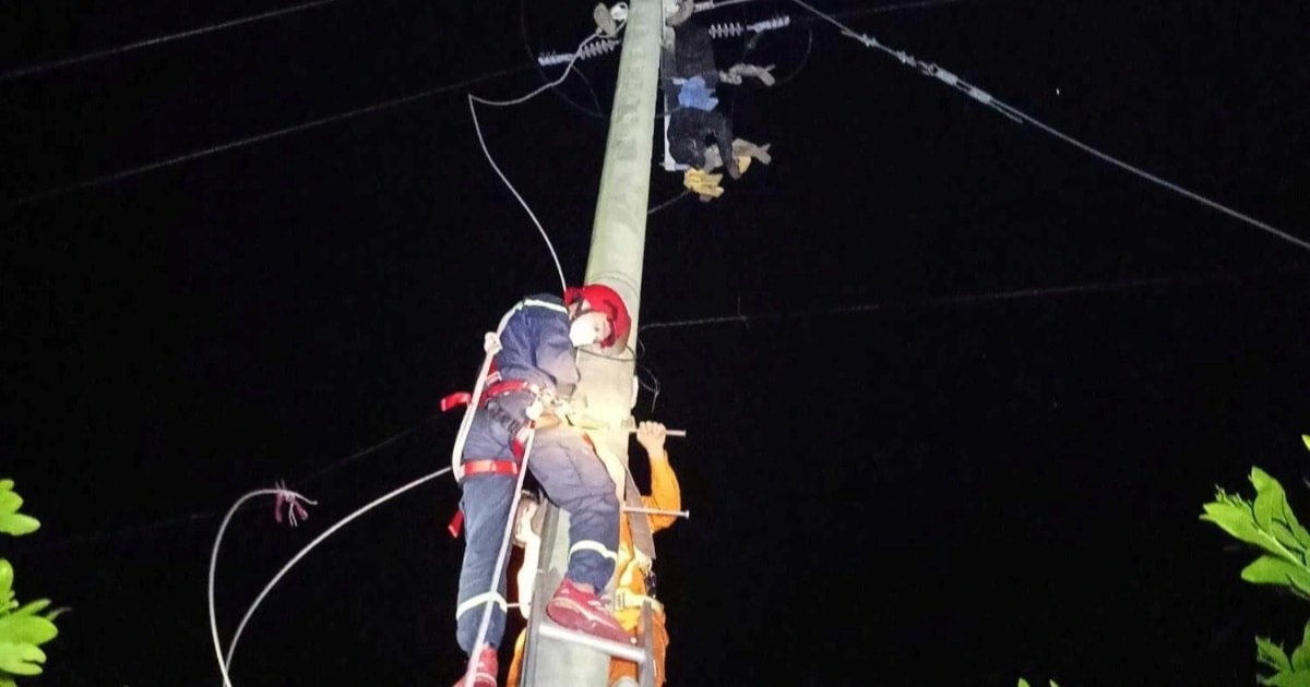 Vợ chồng rủ nhau đi cắt trộm dây điện, chồng bị giật chết tại chỗ