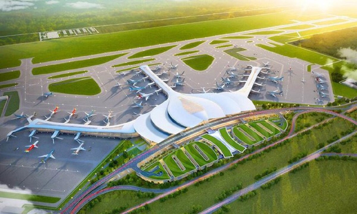 Thiết kế sân bay Long Thành. (Ảnh: Baochinhphu).