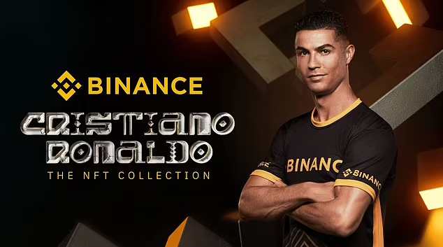 Cristiano Ronaldo hợp tác Binance ra mắt bộ sưu tập NFT vào năm 2022 (Ảnh: Binance).
