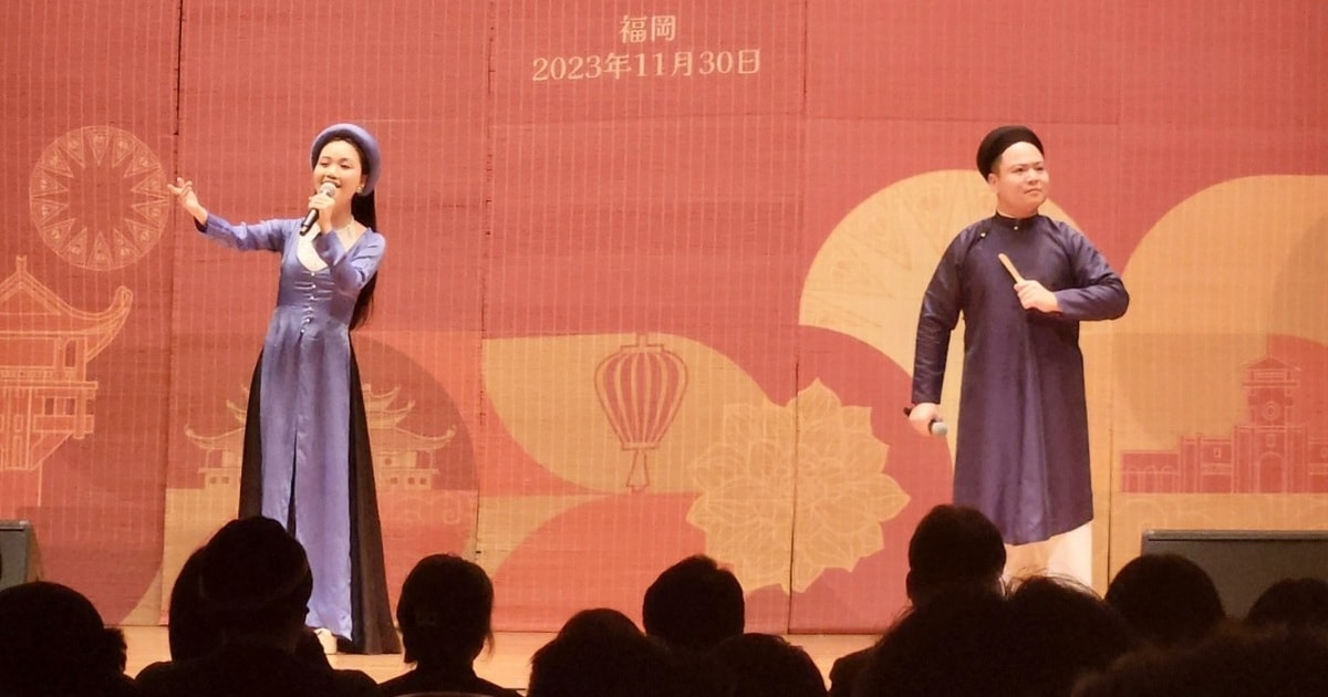 Tái hiện ca cảnh Ví, Giặm trong 'Ngày Việt Nam tại Nhật Bản'