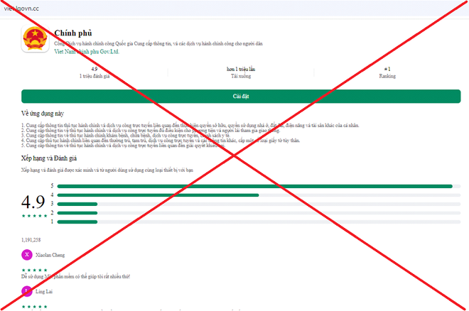 Giả mạo Cổng dịch vụ công quốc gia để lừa đảo chiếm đoạt tài sản