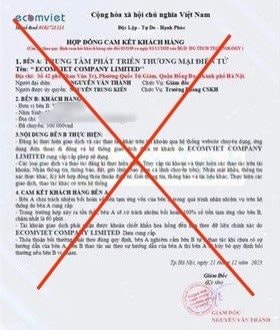 Cảnh báo thông tin giả mạo EcomViet lừa đảo người dân