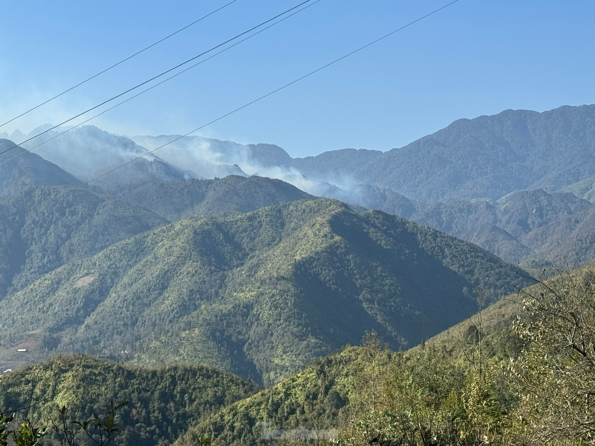 Climbing passes and crossing streams to reach forest fires in Hoang Lien National Park photo 9