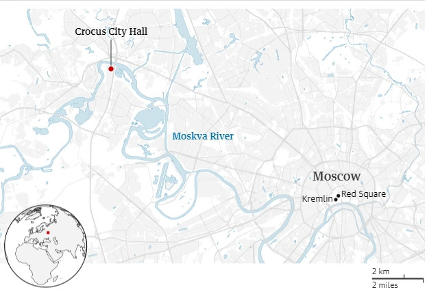 Hiện trường vụ tấn công khủng bố khiến hơn 60 người chết ở Moscow - 2