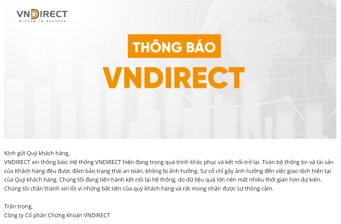 Vụ VNDirect bị tấn công: Đến lượt HoSE tạm ngắt kết nối giao dịch - 1