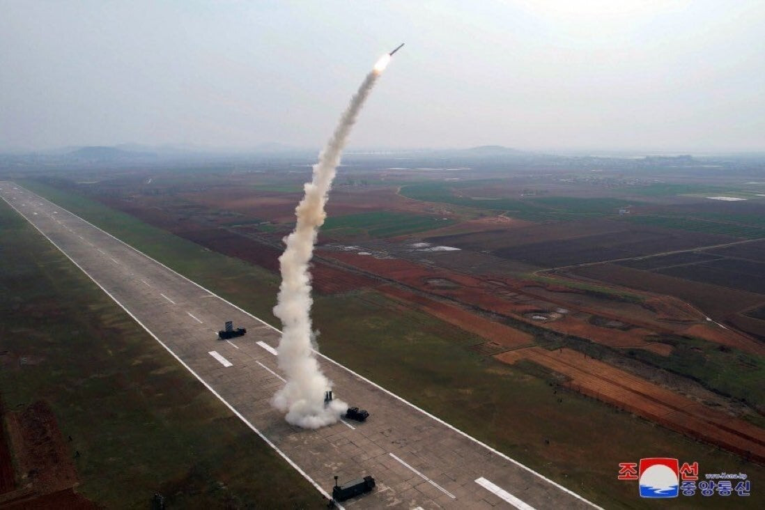 Vụ thử tên lửa mới nhất của Triều Tiên. (Ảnh: KCNA)