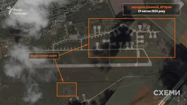 Hình ảnh vệ tinh hé lộ các hệ thống phòng không Nga bị phá hủy ở Crimea ảnh 2