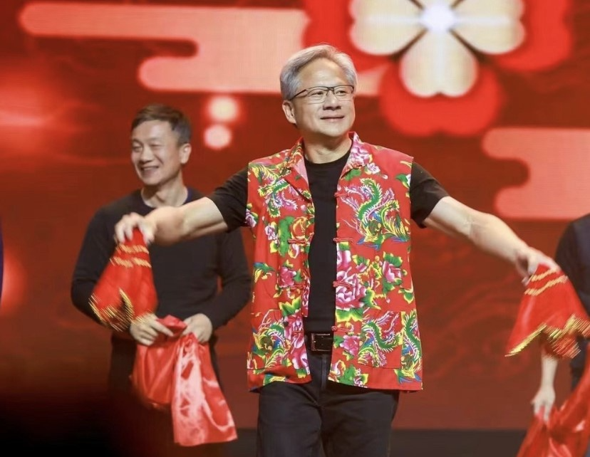 Ông Jensen Huang trong chuyến đi gần đây đến Trung Quốc. (Ảnh: Nvidia)