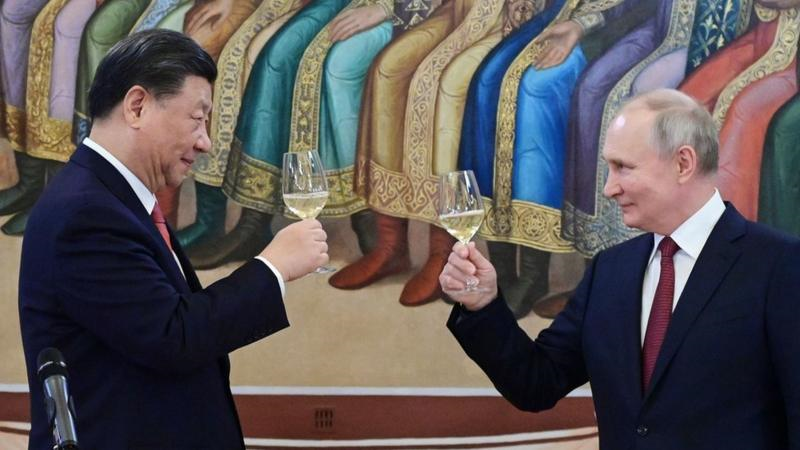 Chủ tịch Trung Quốc Tập Cận Bình và Tổng thống Nga Vladimir Putin. (Ảnh: Spunik)