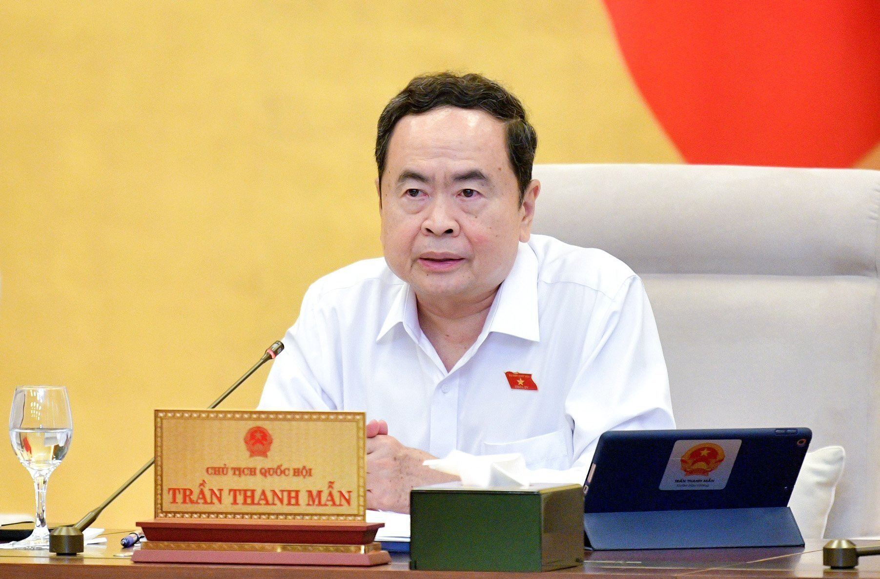 Chủ tịch Quốc hội Trần Thanh Mẫn. (Ảnh: Duy Linh)