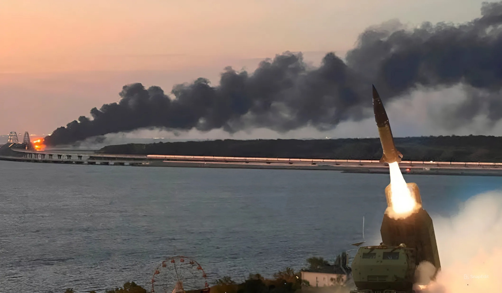 Tên lửa ATACMS có tầm bắn lên tới 300 km, do Mỹ chuyển cho Ukraine có thể vươn tới mọi vùng trên bán đản Crimea. (Ảnh: RT)