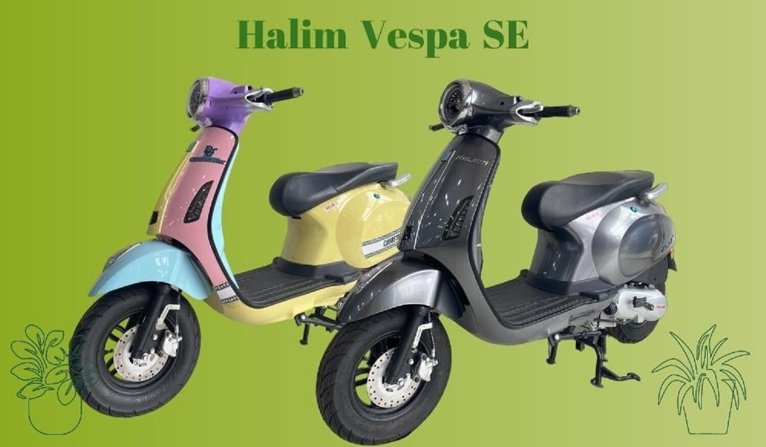 Xe ga 50cc Halim Vespa SE. (Ảnh minh họa).