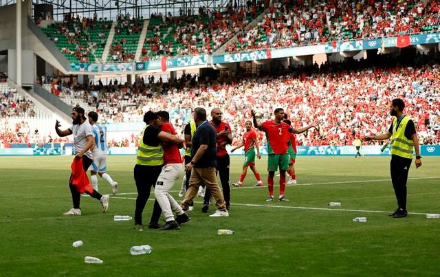 Cú sốc đầu tiên ở Olympic: Argentina thua Morocco 1-2 sau trận đấu 