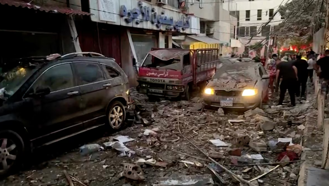 Hiện trường đổ nát sau cuộc không kích của Israel vào vùng ngoại ô phía nam Beirut, Lebanon, ngày 30/7. (Ảnh: Reuters)