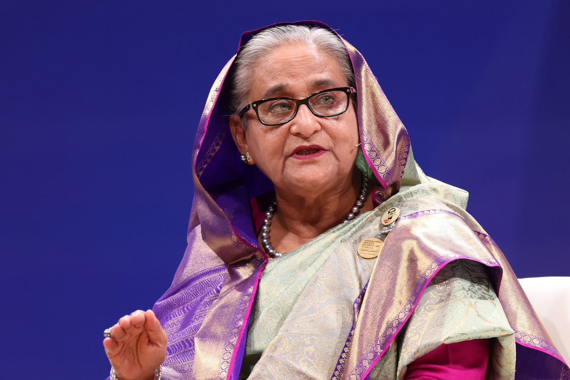 Cựu Thủ tướng Bangladesh Sheikh Hasina. (Ảnh: Bloomberg)