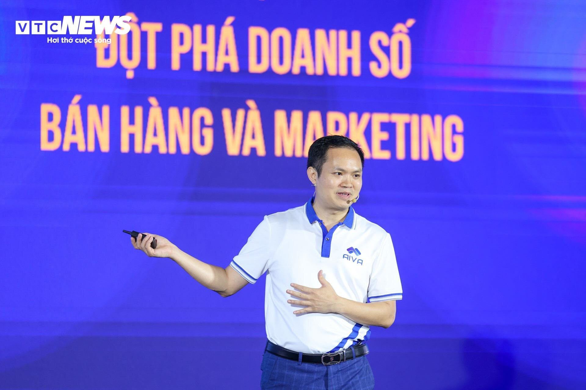 Ông Cao Vương - nhà sáng lập AIVA Group. (Ảnh: Chí Hiếu)