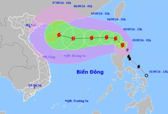 Bão Yagi khả năng giật cấp 16, di chuyển rất nhanh hướng vào Biển Đông- Ảnh 1.