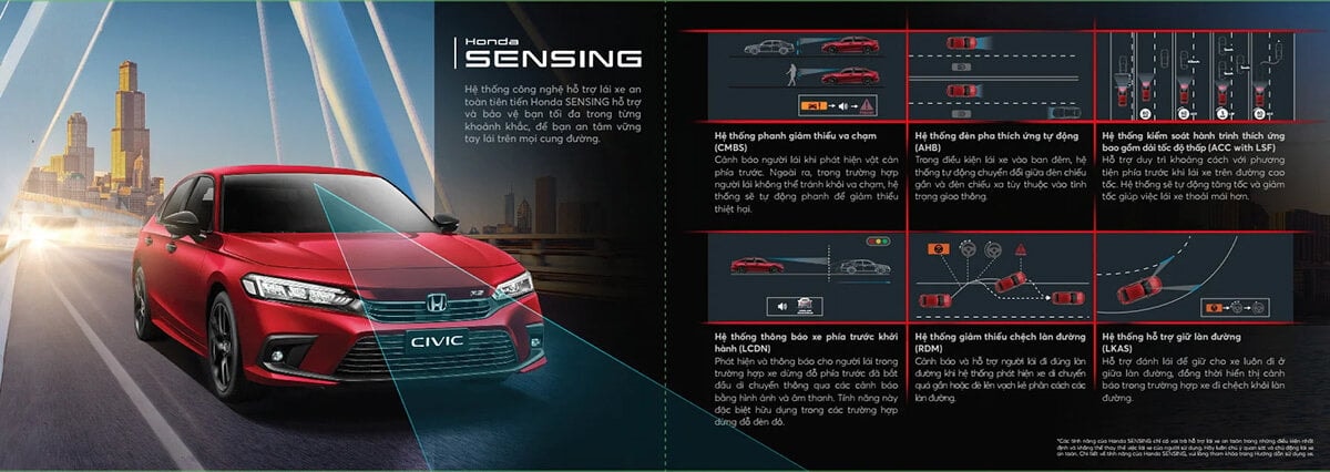 Honda Sensing là trang bị an toàn nổi bật trên Honda CR-V e:HEV RS.