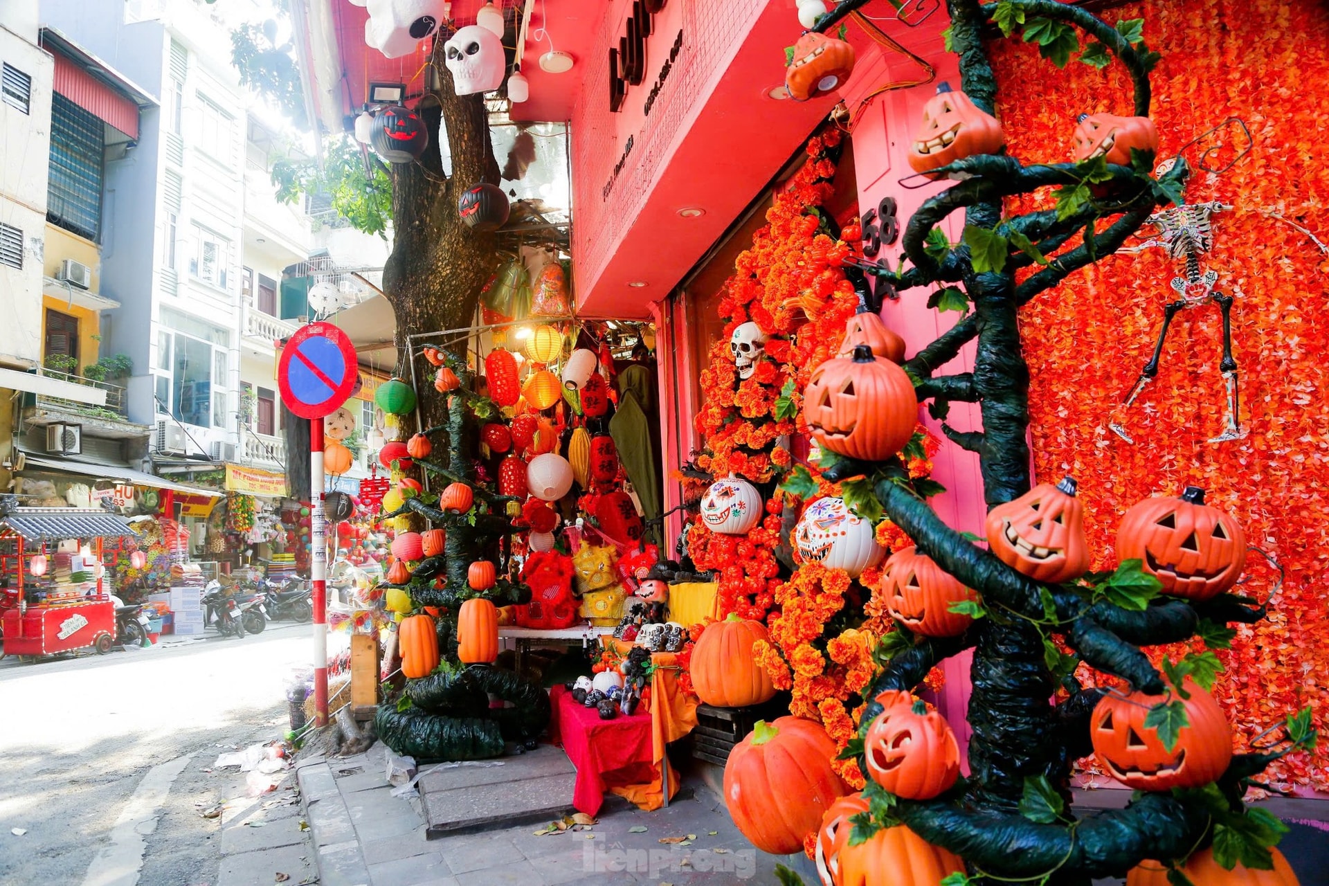 Phố Hàng Mã thay áo mới, ngập tràn màu sắc 'ma mị' đón Halloween ảnh 5