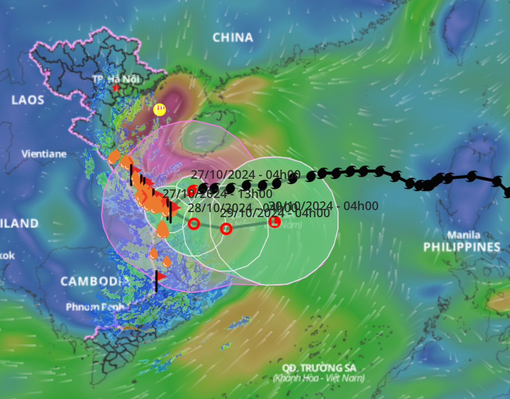 Bão Trà Mi giật cấp 12, cách Đà Nẵng 100km - 1