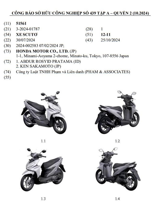 Honda đăng ký mẫu xe tay ga mới tại Việt Nam ảnh 1