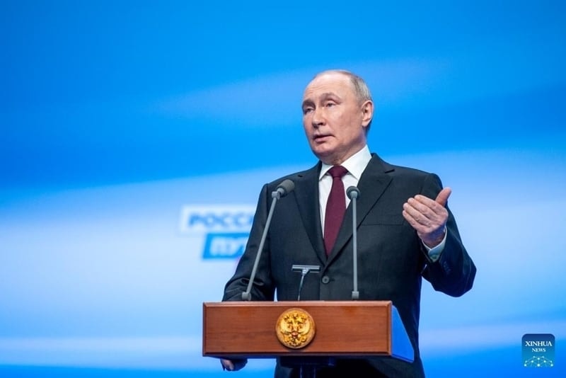 Tổng thống Nga Vladimir Putin. (Ảnh: Xinhua)