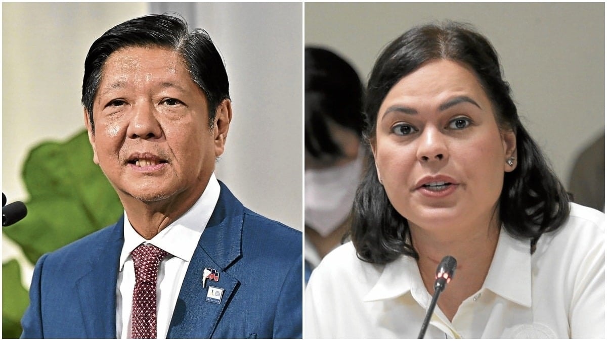 Tổng thống Philippines Ferdinand Marcos Jr và Phó tổng thống Sara Duterte.