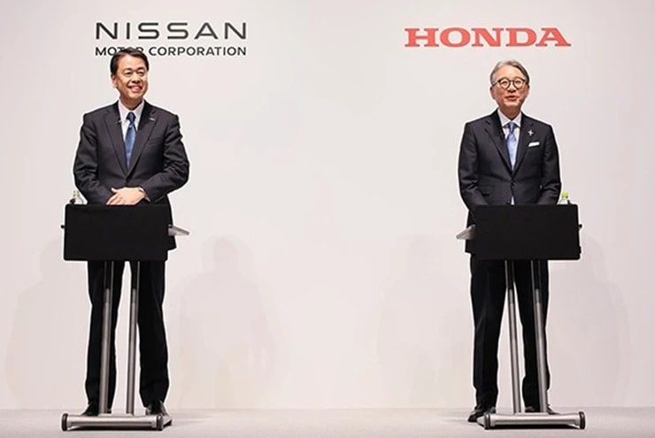 Lãnh đạo Honda, Nissan và Mitsubishi Motors. (Nguồn: Kyodo)