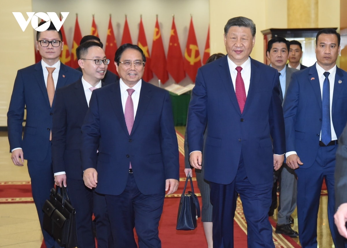 thu tuong pham minh chinh hoi kien tong bi thu, chu tich nuoc trung quoc tap can binh hinh anh 1