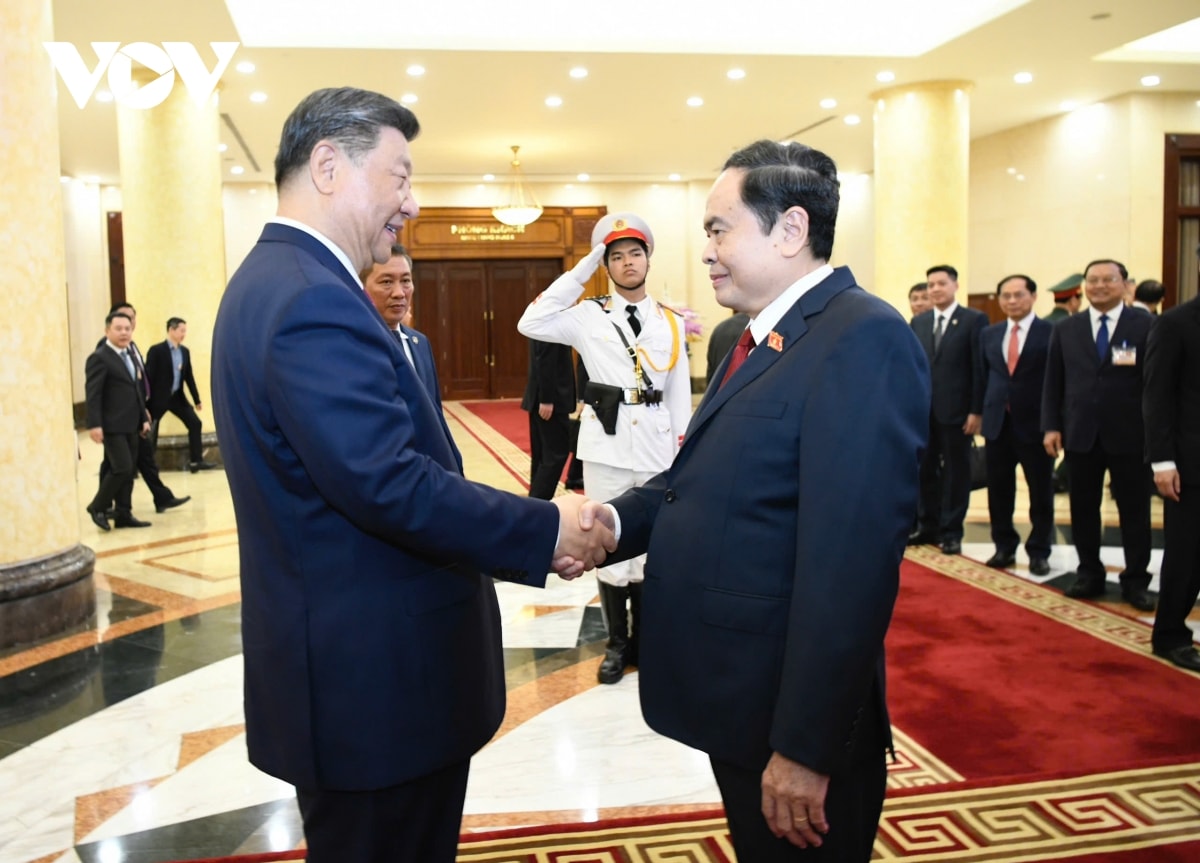 chu tich quoc hoi tran thanh man hoi kien tong bi thu, chu tich nuoc trung quoc tap can binh hinh anh 1