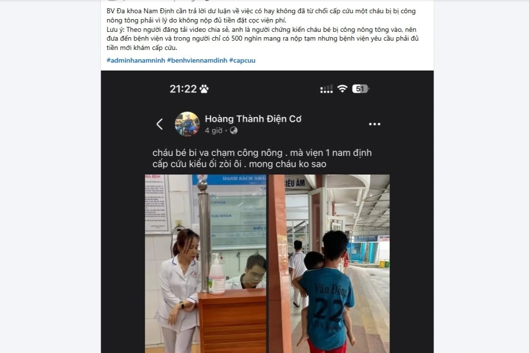 Bệnh viện lên tiếng việc đóng đủ tiền mới cấp cứu cho bệnh nhân - 2 Bệnh viện lên tiếng việc đóng đủ tiền mới cấp cứu cho bệnh nhân - 2