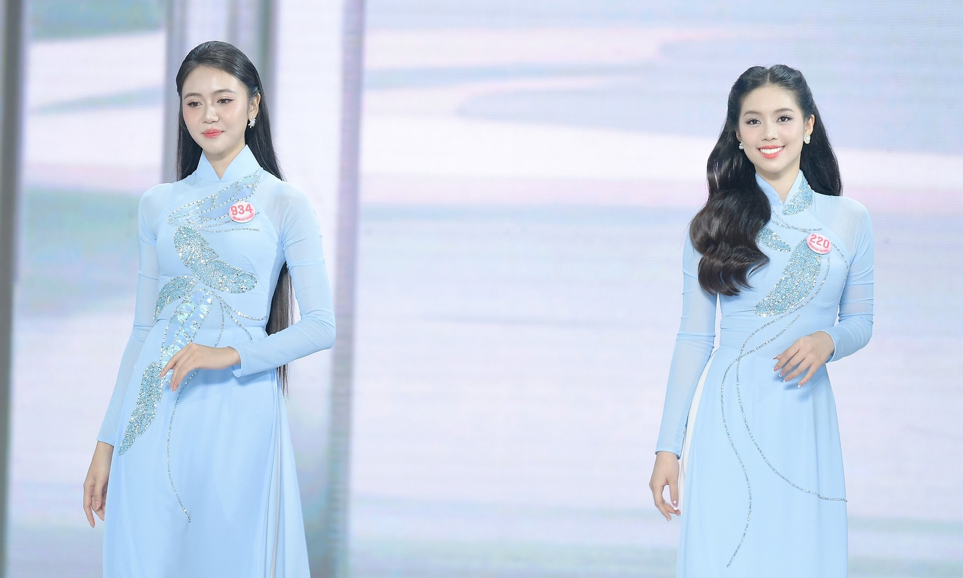 미스 베트남 대회에 참가한 여군들의 눈부신 아름다움