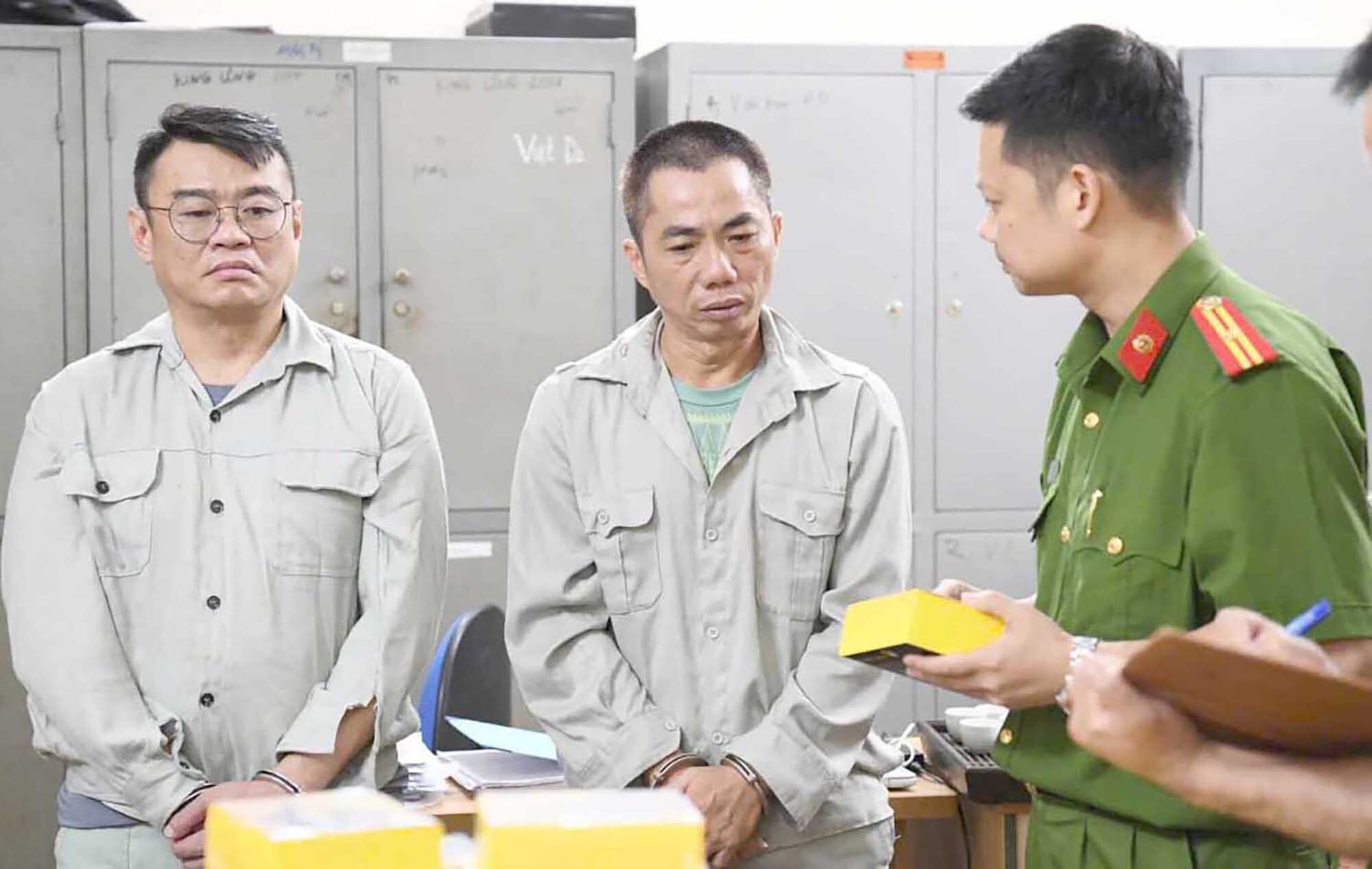 Hai nghi phạm chủ mưu cầm đầu bị lực lượng công an tỉnh Phú Thọ bắt giữ. (Ảnh: Công an tỉnh Phú Thọ)