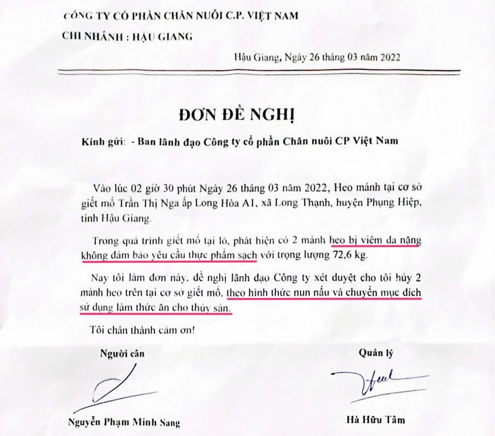 3 câu hỏi cần làm rõ trong vụ Công ty C.P bị tố bán thịt heo bệnh 3 câu hỏi cần làm rõ trong vụ Công ty C.P bị tố bán thịt heo bệnh