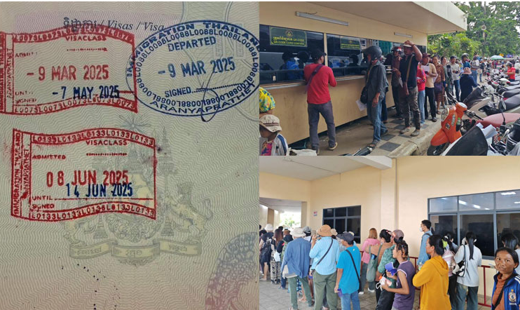 Campuchia giới hạn công dân Thái Lan nhập cảnh vào Campuchia trong vòng 7 ngày. (Ảnh: Khmer times)
