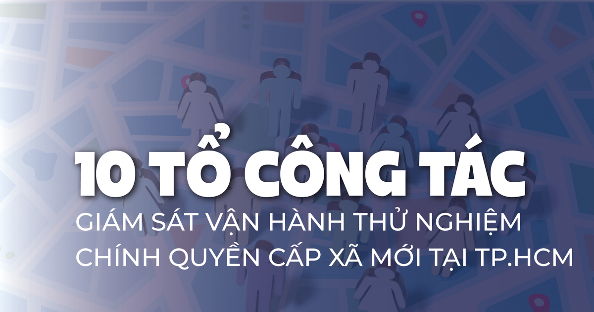 10 tổ công tác giám sát vận hành thử nghiệm chính quyền cấp xã mới tại TP.HCM