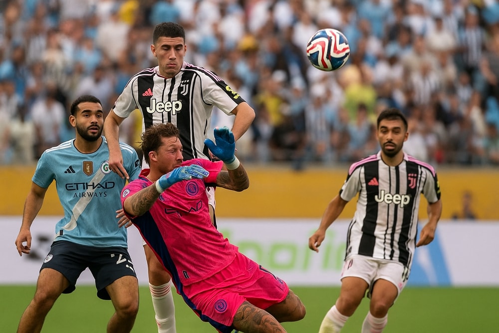 Manchester City hủy diệt Juventus, giành ngôi đầu bảng G. Ảnh: AI Manchester City hủy diệt Juventus