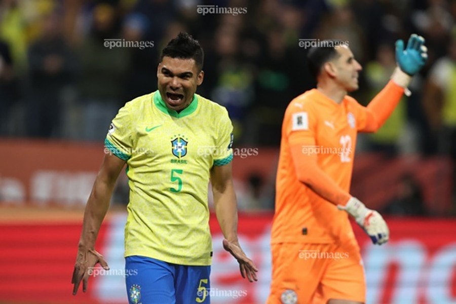 Casemiro chính thức chốt tương lai ở MU vì Ancelotti. ẢNH: EPA Casemiro chính thức chốt tương lai ở MU vì Ancelotti,MU,CASEMIRO,ANCELOTTI