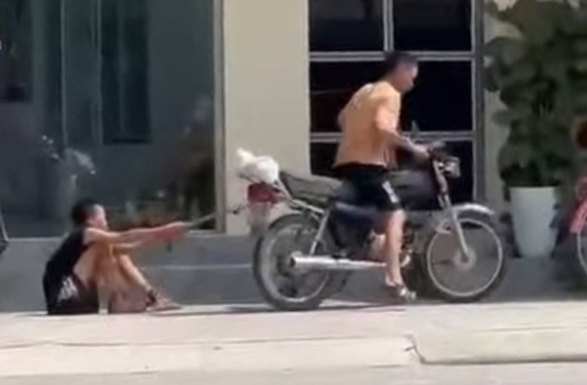 Hình ảnh cắt từ clip vụ việc.