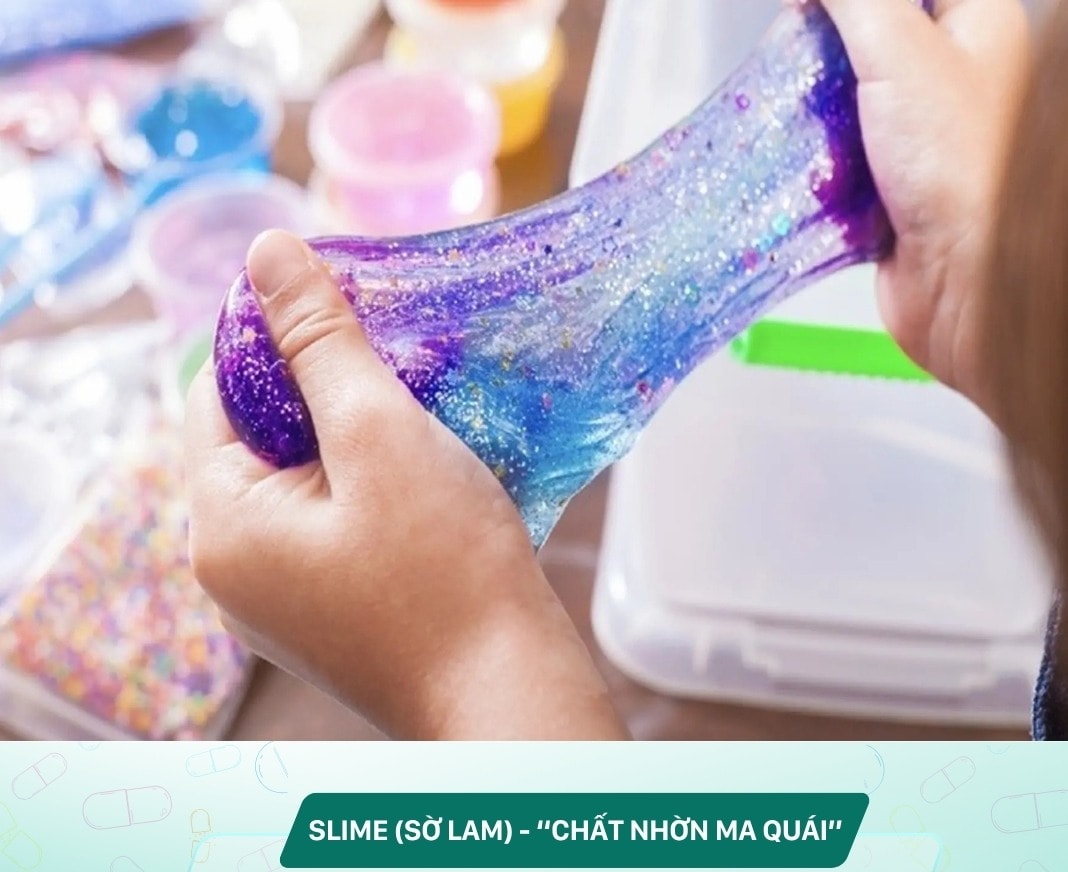 Bé trai bị dị ứng, phù mạch sau 30 phút chơi chất nhờn ma quái slime Bé trai bị dị ứng, phù mạch sau 30 phút chơi chất nhờn ma quái slime
