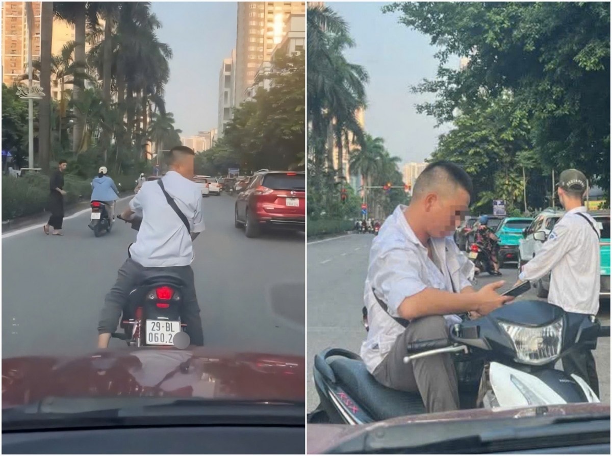 Người đàn ông chặn ô tô đòi tiền giữa phố Hà Nội: Công an vào cuộc