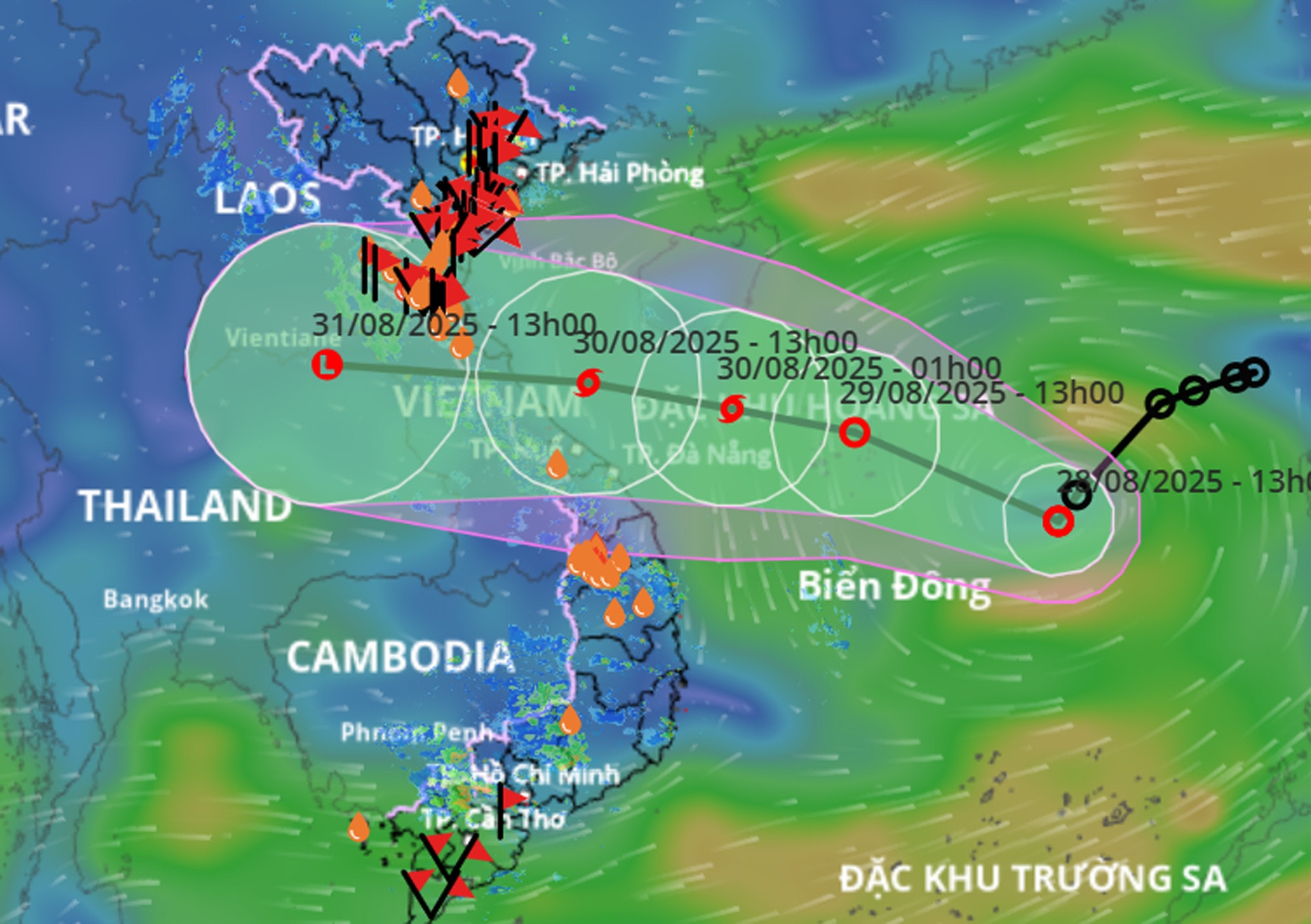 Bão số 6 khả năng sắp hình thành, trọng tâm mưa lớn ở miền Trung Bão số 6 khả năng sắp hình thành, trọng tâm mưa lớn ở miền Trung