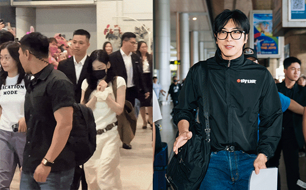 Đại hội sao SMTOWN đổ bộ Tân Sơn Nhất: Taeyeon và "bà cố nội visual" Irene biến sân bay thành sàn catwalk, Yunho phong độ như tổng tài