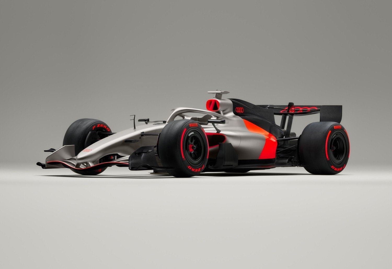아우디의 첫 번째 포뮬러 1 자동차는 이렇게 생겼습니다.