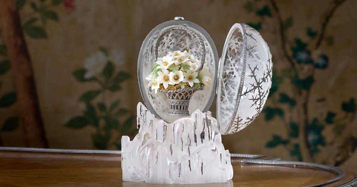 ロシア帝政時代のクリスタルイースターエッグが、わずか3分の入札で