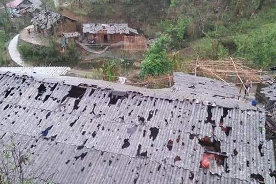 Ước tính thiệt hại do giông lốc tại Lai Châu là gần 3 tỷ đồng