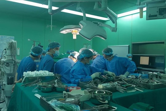 Ca ghép gan xuyên đêm tại TPHCM từ người cho chết não ở Hà Nội