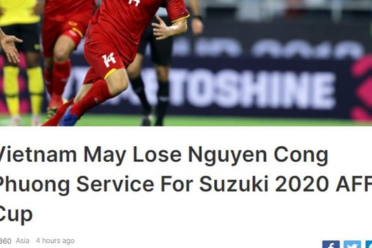 Báo Malaysia: ĐT Việt Nam có thể thiếu vắng Công Phượng ở AFF Cup 2020